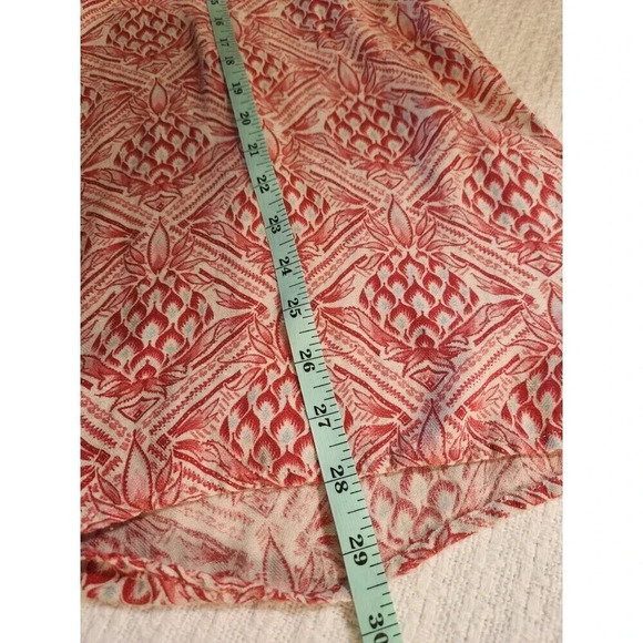 Tasso Elba Men's Silk & Linen Pineapple Print Button Down Shirt Sz XL - Picture 6 of 7